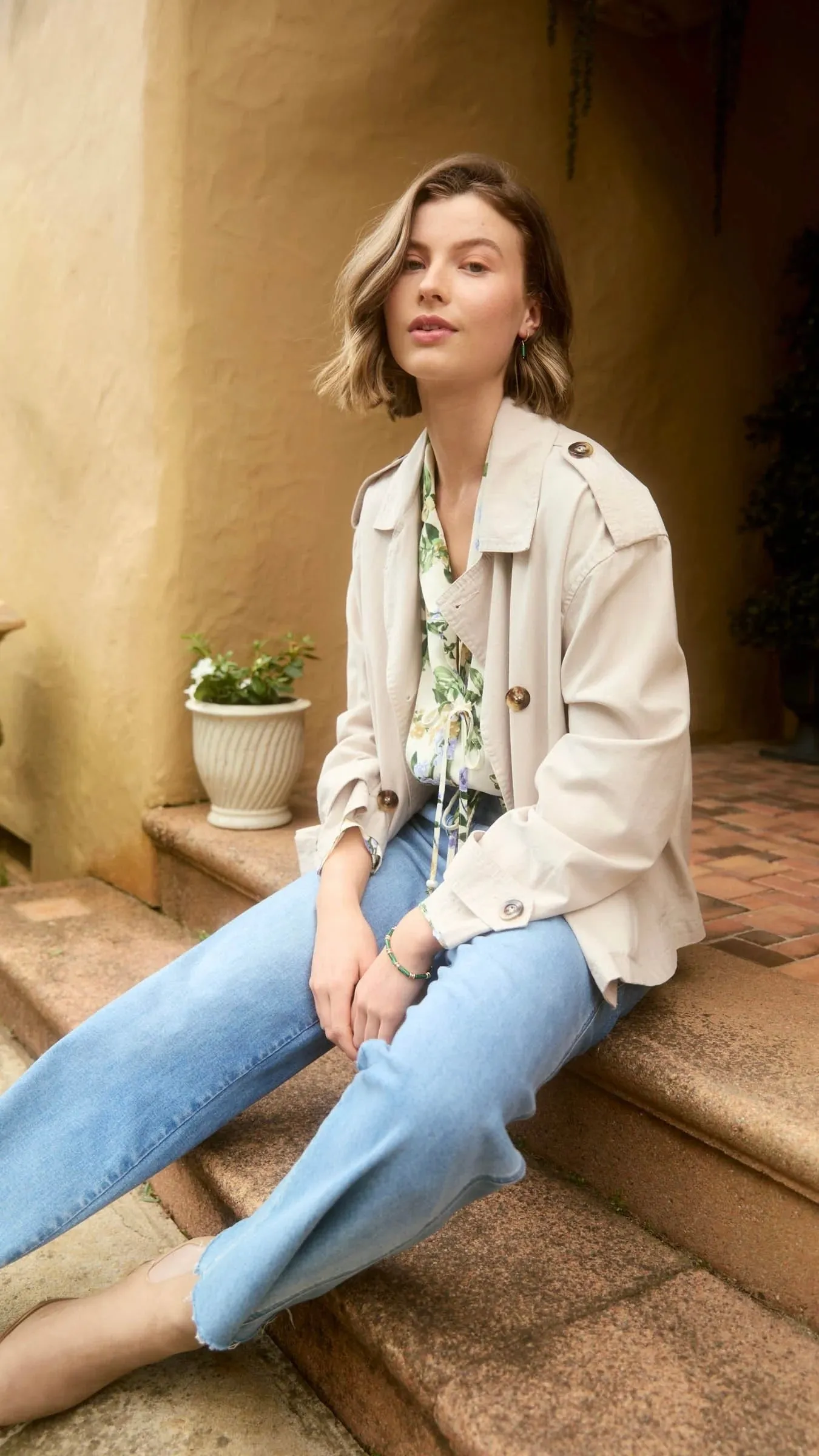 Freya Crop Trench Canvas