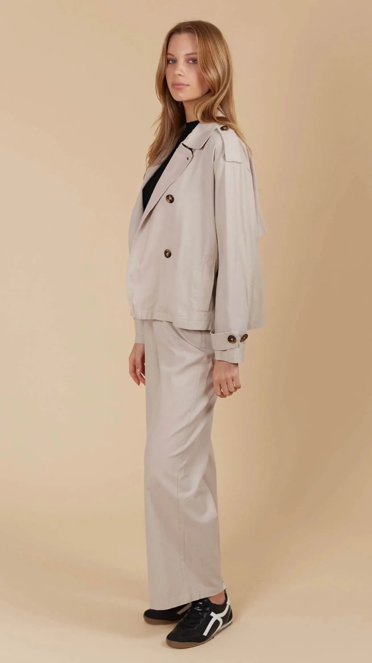 Freya Crop Trench Canvas