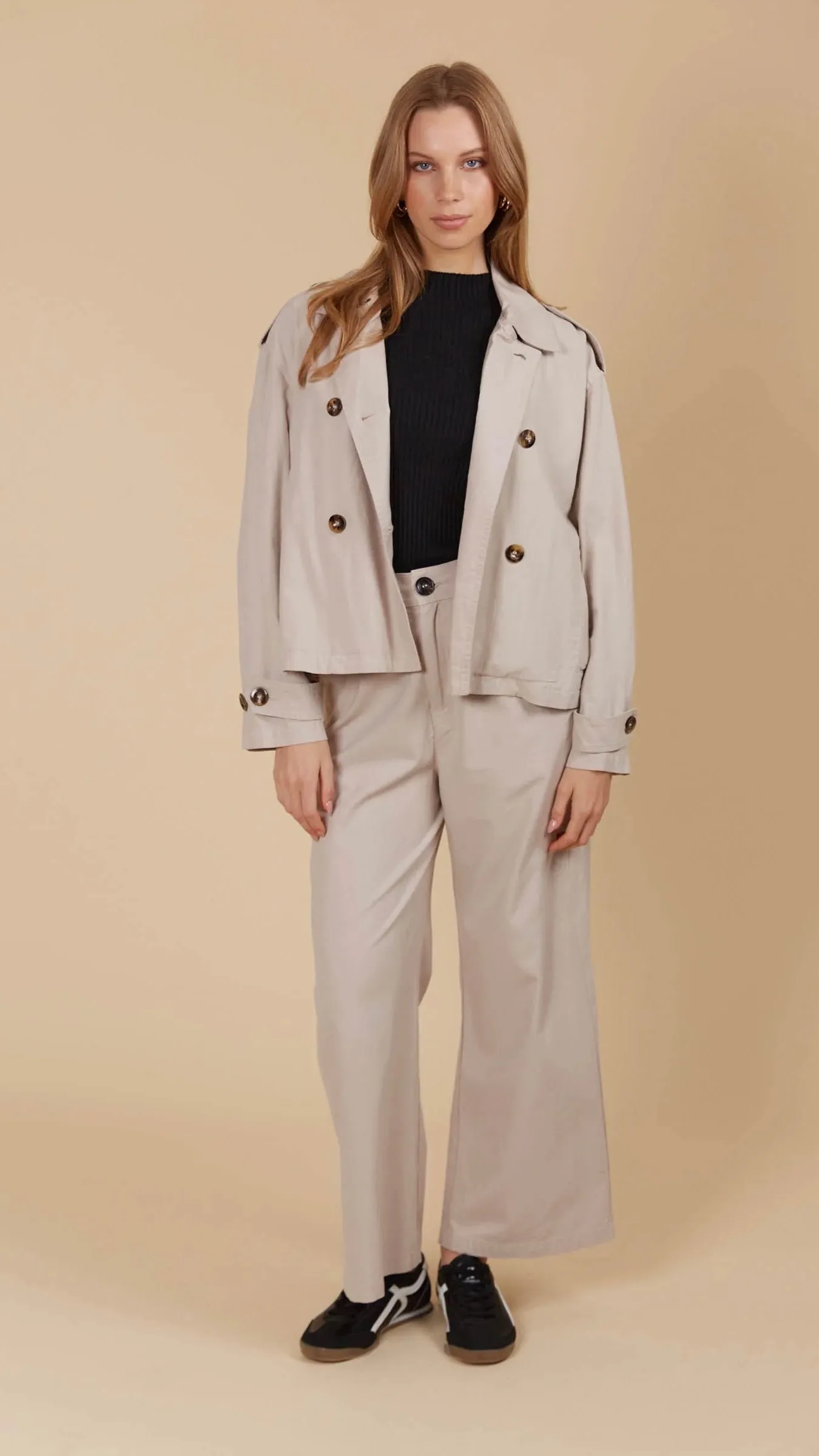 Freya Crop Trench Canvas